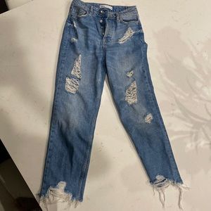 Zara ripped jeans!